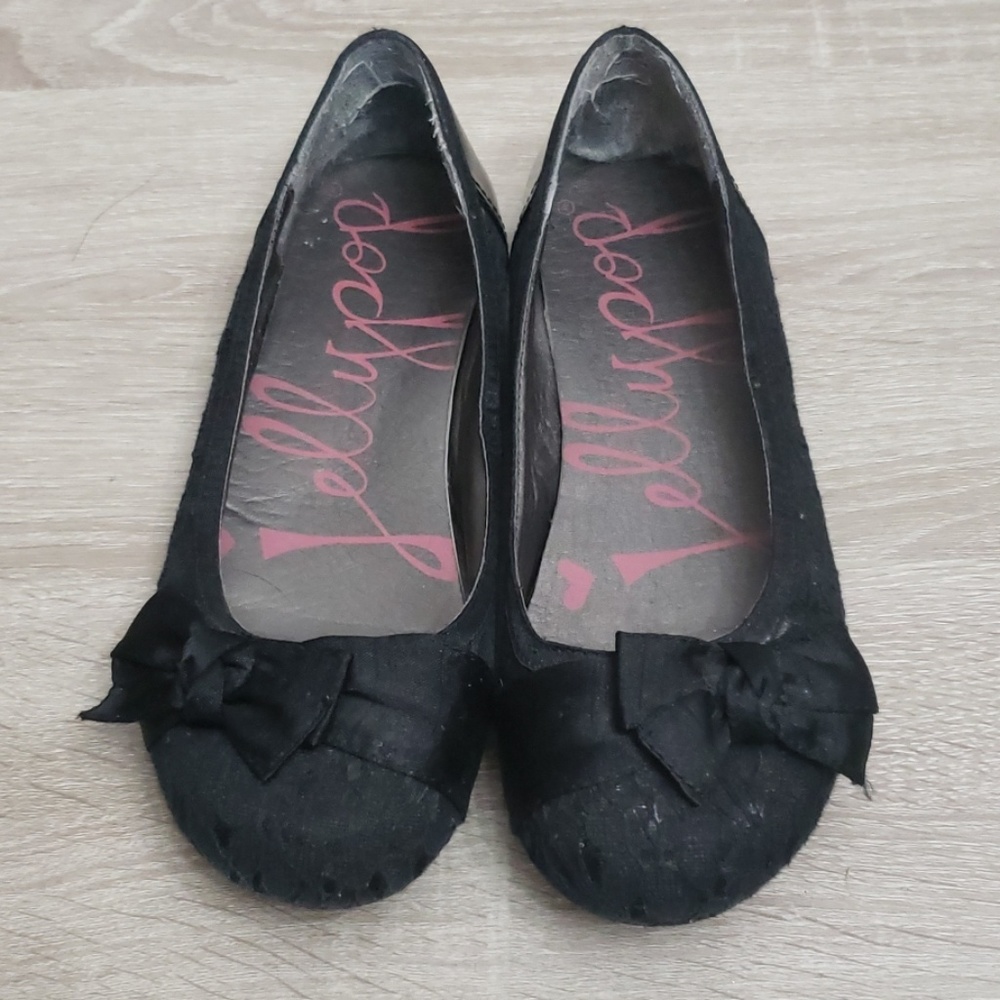 Black Lace Flats